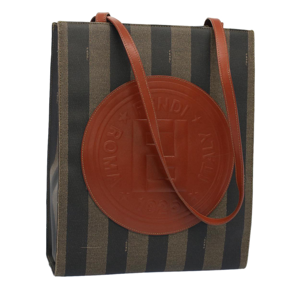 Fendi Handbags - FENDI Pecan Canvas Shoulder Bag Brown Auth ep1432